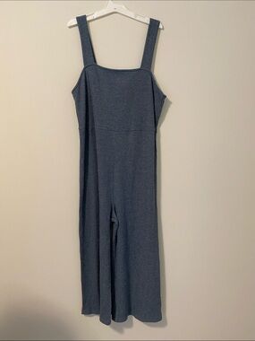 wild fable Ribbed Wide-Strap One-Piece Jumpsuit - Slate Blue